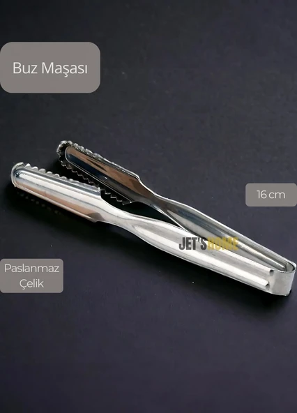Buz Maşası Paslanmaz Buz Kaşığı Çelik İnox 16 cm - 2