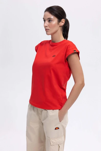 Ellesse Kadın Bisiklet Yaka Kırmızı Tişört EF450 - 5