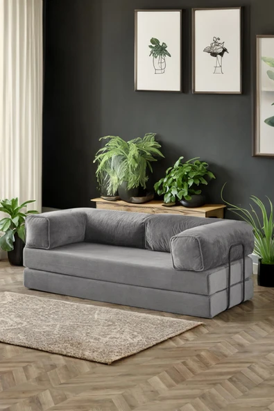 Modalife Legoom Açılır Kanepe Yatak Olabilen Rahatlama , Aktivite Koltuğu, Gri