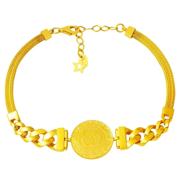 Çift Zincirli Çeyrek Bileklik BIL66 ürün görseli