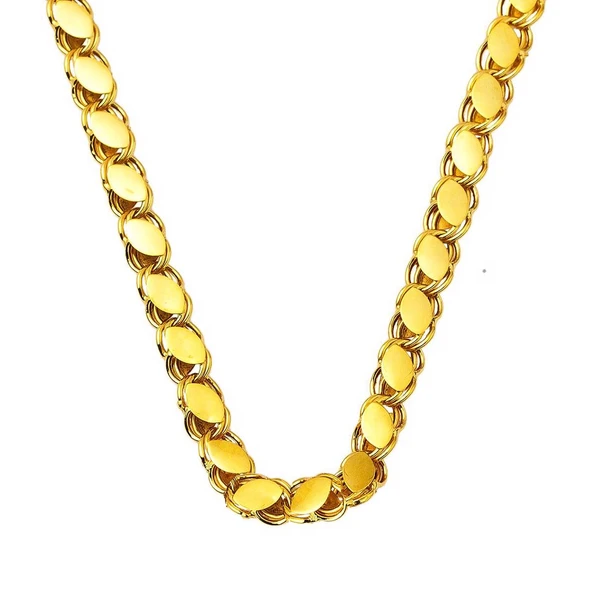 Pullu 14 Ayar 60 cm Halep Zincir Kolye ZKU230