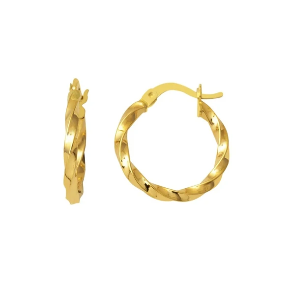 2 cm Çaplı Burgu Halka Küpe KP053