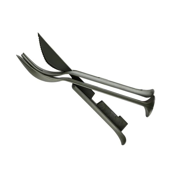 Evolite Combo 3 in 1 Çatal Kaşık Set (HAKİ) - Resim 3