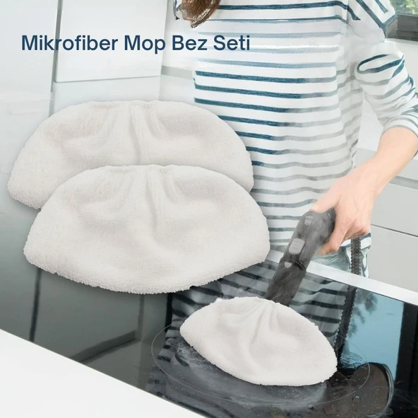 Karcher SC Serisi ile Uyumlu Mikrofiber Bez Seti 2'li - Resim 3