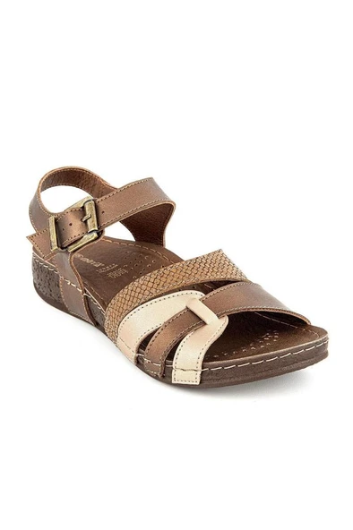 Muya Rhoas 33218-187 Anatomik Taban Kadın Sandalet Bronz 36-40 - 2