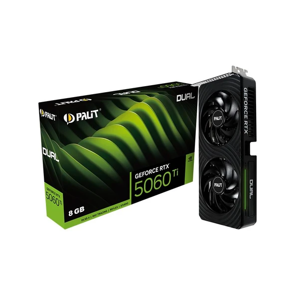 Palit GeForce RTX5060Ti Dual 8GB 128Bit GDDR7 Ekran Kartı NE7506T019P1-GB2062D