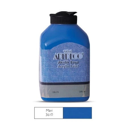 Artdeco Akrilik Boya 500Ml Mavi - 2 adet