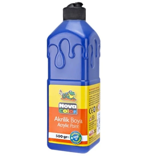 Nova Color Akrilik Boya 500ml Mavi - 3 adet ürün görseli 1