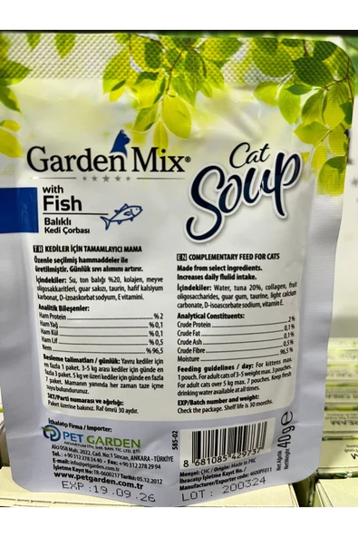 Gardenmix Ton Balıklı Kedi Çorbası 40gr - 2
