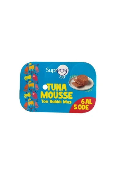 Supreme Dog Supreme Cat Ton Balıklı Püre Kedi Konservesi 85 Gr 6 Al 5 Öde