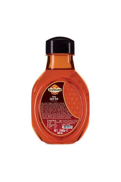 Canpetek Süzme Çiçek Balı Pet Matara 1000 G