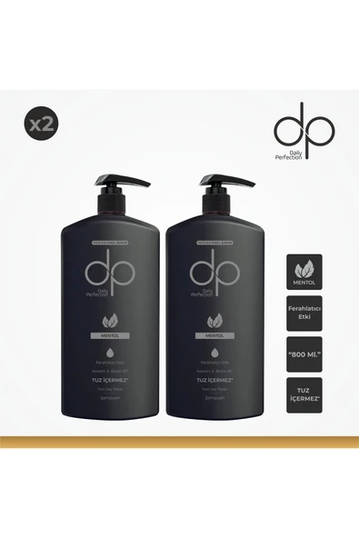 dp Daily Perfection Şampuan Mentol 800 ml X 2 Adet