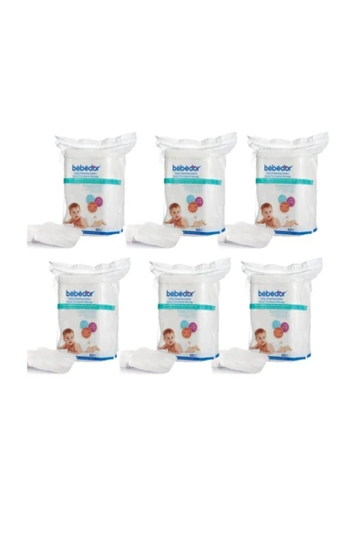 Bebedor Bebek Temizleme Pamuğu 60 Lı 6 Adet