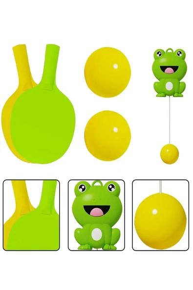 Sevimli PinPon, Çocuklar İçin Asılı Masa Tenisi Eğitim Seti – Refleks, Koordinasyon ve Eğlence Bir Arada! - 2