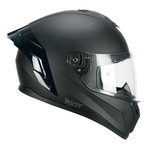 CGM 330A RIOT Sport Kapalı Kask Spoyler Siyah -L