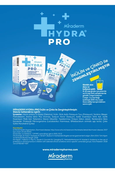 Miraderm Hydra Pro Mineraller ve Probiyotik 10 Adet Şase Form 84 g - Resim 3