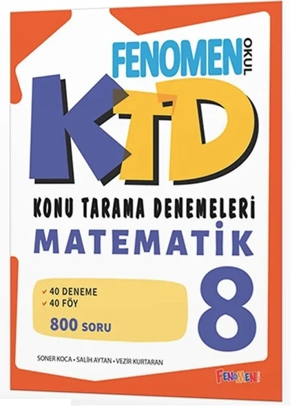 Fenomen Okul 2025 8. Sınıf Lgs Matematik Konu Tarama Denemeleri