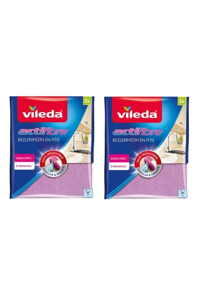 Vileda 2'li Actifibre Mikrofiber Bez 2 Paket