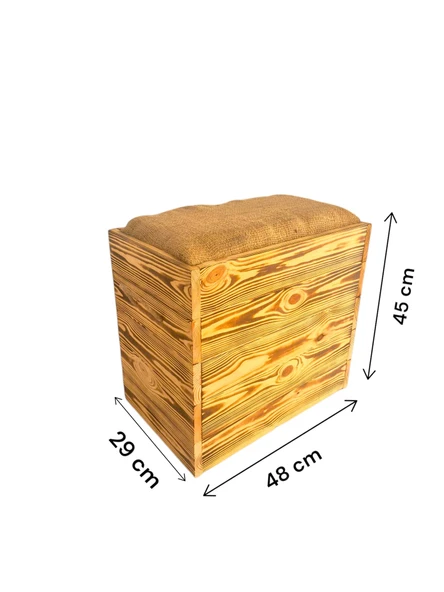 Ahşap Puf Sandık