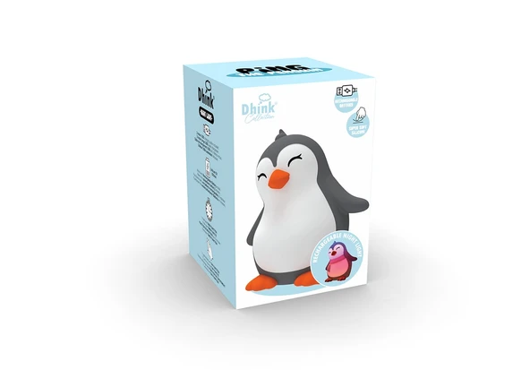 Dhink Silikon Şarjlı Gece Lambası Penguen - 4