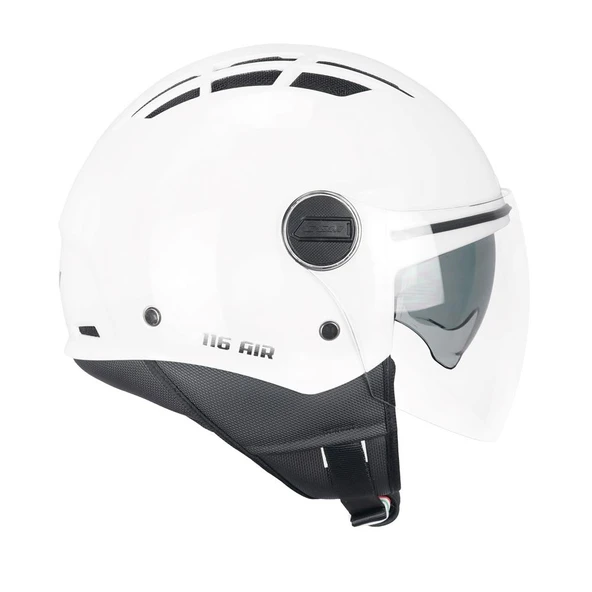 CGM 116A AIR Açık Kask BEYAZ Uzun Vizör+Güneş Vizörlü -M
