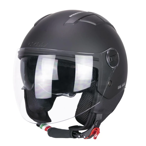 CGM 116A AIR Açık Kask SİYAH Uzun Vizör+Güneş Vizörlü -M - 2