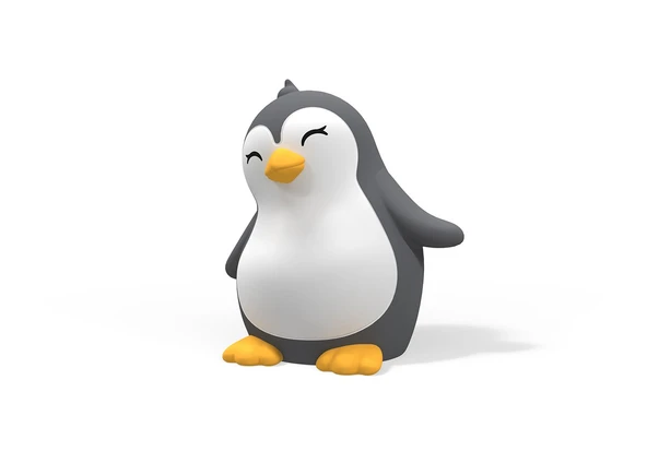 Dhink Silikon Şarjlı Gece Lambası Penguen - 1