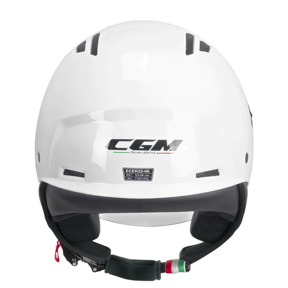 CGM 116A AIR Açık Kask BEYAZ Uzun Vizör+Güneş Vizörlü -XL - Resim 4