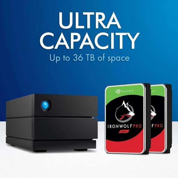 LaCie 2big RAID, 16 TB, Harici Masaüstü Sabit Sürücü, Thun - Outlet - 2