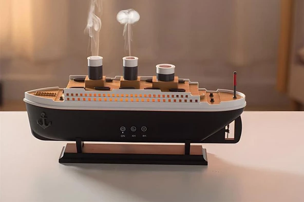 Titanic Yolcu Gemisi Modeli Aromaterapi Difüzör Hava Nemlendirici Buhar Makinesi - 4
