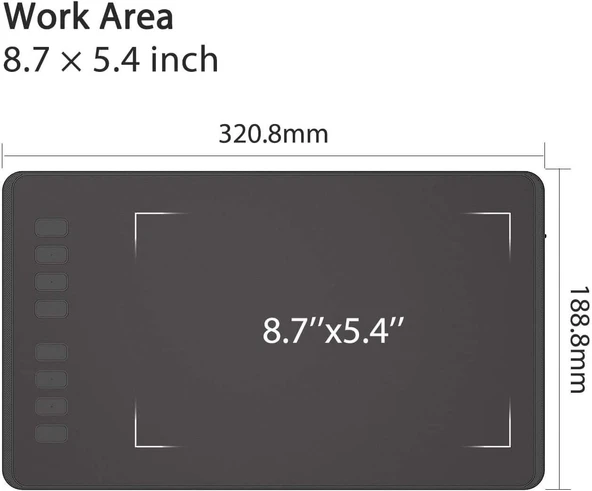 Huion Inspiroy H950P Grafik Tablet - 4