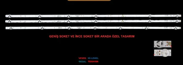 43U9600, 43F8500,43F7500T, 43F9500, 43R654FA9, 43RH0EF, 43SBF710, 43LA3B63DT, 43LL2A63DT,43LL3C63DT, 43LL3A63DT, 42SBF700, 43LL3C63DT LED BAR ürün görseli