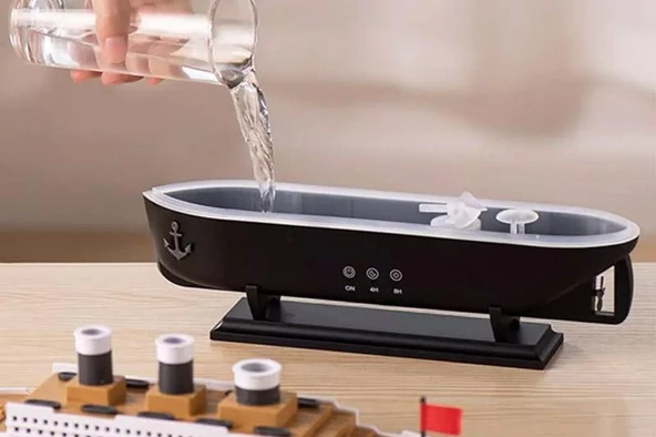 Titanic Yolcu Gemisi Modeli Aromaterapi Difüzör Hava Nemlendirici Buhar Makinesi - 5