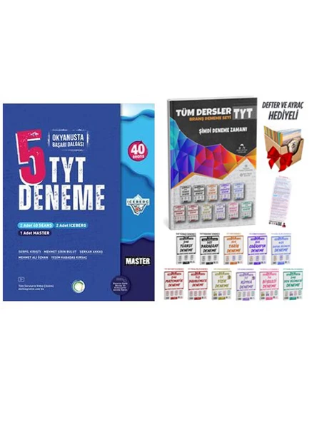 Okyanus 40 Seans + Ders Ortamı 2025 TYT Tüm Dersler Deneme 2 li Set