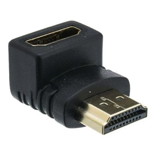 Hdmı 90° Dirsek Adaptörü Hdmı Erkek 19 Pin-Hdmı Dişi 19 Pin