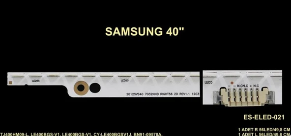 SAMSUNG UE40ES5500, UE40ES5700 LED BAR - 1