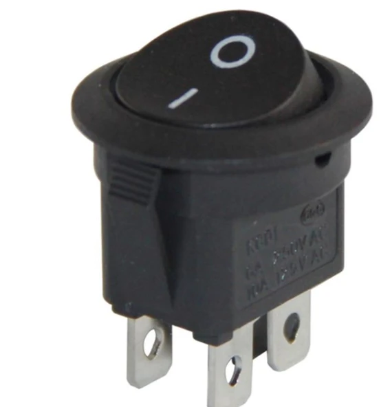 YUVARLAK IŞIKSIZ 4 PİNLİ ON-OFF ANAHTAR (IC-133-4)