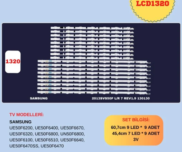 SAMSUNG UE50F6200 - UE50F6200,  UE50F6400,  UE50F6670,  UE50F6320,  UE50F6800,  UN50F6800,  UE50F6100,  UE50F6510,  UE50F6640,  UE50F6470SS,  UE50F6470 LED BAR