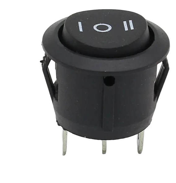 YUVARLAK IŞIKSIZ ANAHTAR ON-OFF-ON 3P (IC-134)