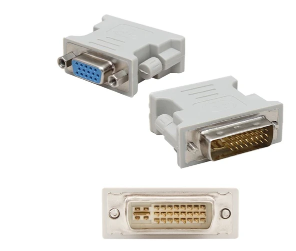 POWERMASTER DVI ERKEK VGA DİŞİ DVI 24+5 PİN DVI TO VGA DÖNÜŞTÜRÜCÜ