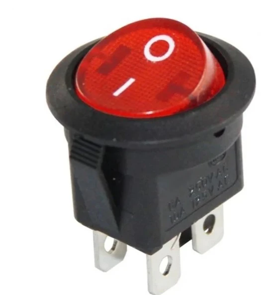 YUVARLAK IŞIKLI ANAHTAR ON-OFF 4P (IC-131-4)