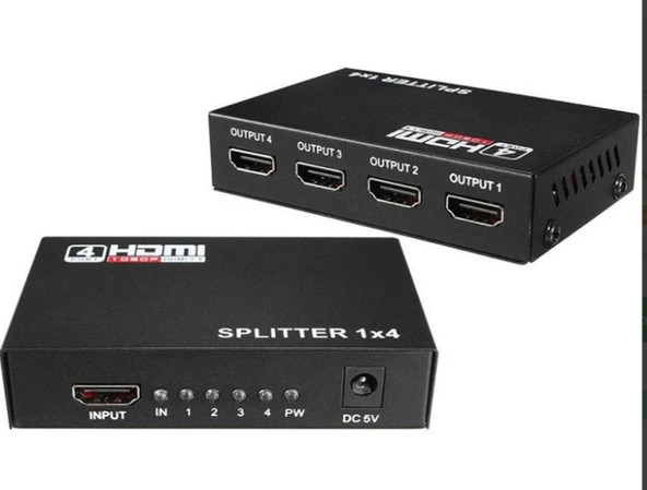 Hdm 1 Giriş 4 Çıkış 4k Hdmı Çoklayıcı Uhd 3d Hdmı Uyumlu Splitter ürün görseli
