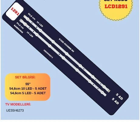 SAMSUNG, UE55H6273, D3GE-550SMB-R0, D3GE-550SMA-R1, BN96-28772A, BN96-28773A, CY-DF550CSLV1H,  LED BAR ürün görseli