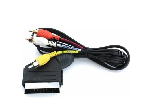 Scart To Tos Kablosu. Scart - Tos 3 rca Kablosu 1,20