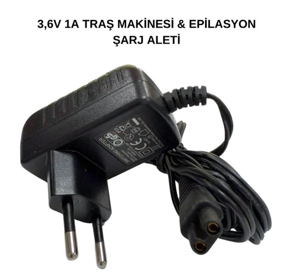 3,6v 1a Traş Makinesi Ve  Epilasyon Şarj Adaptörü
