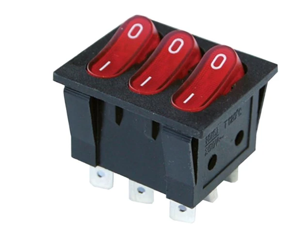 ÜÇLÜ IŞIKLI ANAHTAR ON-OFF 9P (IC-135)