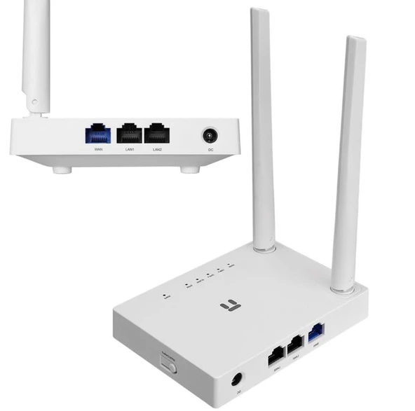Netis W1 300Mbps 2.4 Ghz 1-Wan+2,Lan 2,5Dbi Anten Smart Kablosuz Router