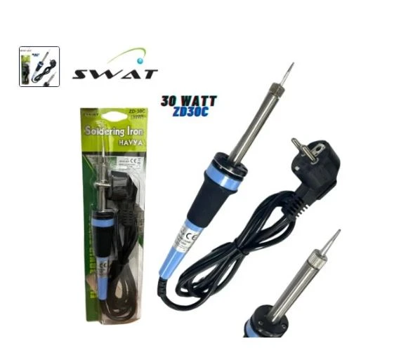 Swat Zd30 30watt Minare, YANMAZ  Uçlu, Plastik Saplı Kalem Havya