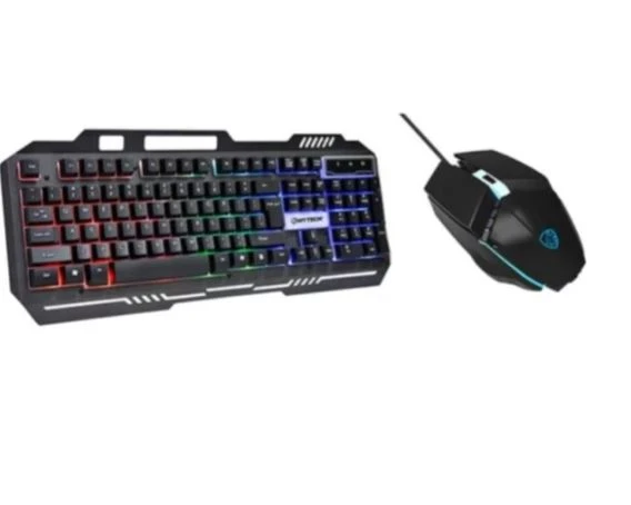 Hytech HKM-X86 Quın Siyah USB Gökkuşağı Zemin Aydınlatmalı Gaming Oyuncu Klavye + Mouse Set