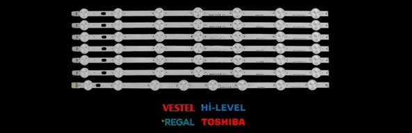 VESTEL 49FA5000, 49FA7000, SEG 49SD6100, REGAL 49R6012F, NEXON 49NX600, SEG 49SD5100, HI-LEVEL 49HL600, HI-LEVEL 49HL500, VESTEL 49FA3000 LED BAR ürün görseli
